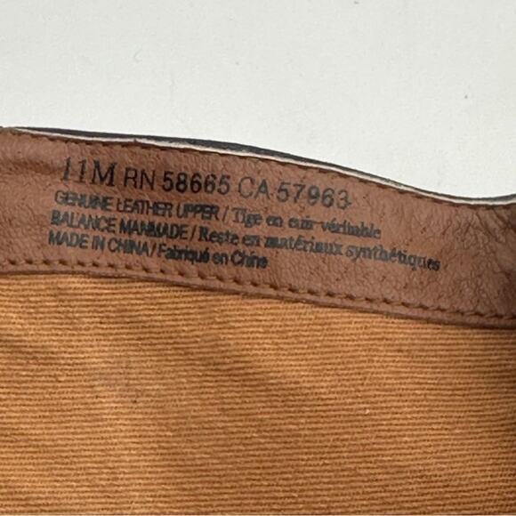 BP -  women's leather booties LANCE ankle side zip leather block heel size US 11 - Picture 5 of 10